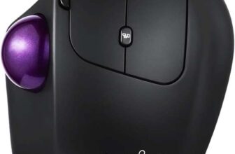 Perixx Perimice-720 Wireless 2.4 GHz & Bluetooth Ergonomic Trackball Mouse, Adjustable Angle, 2 DPI Levels, 2 AAA Batteries (Not Included)