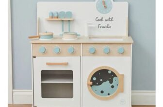 Personalised White FSC Wooden Kitchen & Washing Machine Toy
