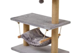 Pets at Home Gizmo Hammock Cat Tower Grey – Pets Club Price – Free C&C