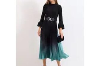 Phase Eight Black Meloni Ombre Dress
