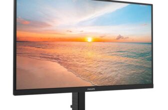Philips 27E1N1800AE – 27 inch Ultra HD monitor, speakers, height adjustable, HDR10 (3840×2160, 60 Hz, HDMI 2.0, DisplayPort 1.4) black