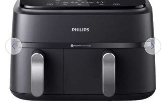Philips 3000 Series NA351 9L Dual Basket Air Fryer – Black