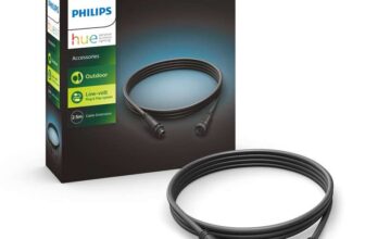 Philips Hue Outdoor Extension Cable 2.5 Metre Black Energy Class A