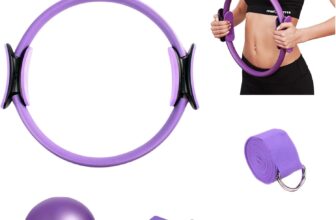 Pilates Ring Circle, 5 Pcs Fitness Magic Pilates Ring Circle and Ball Set for Women 12 Inch Magic Resistance Bands Set 9 Inch Small Exercise Ball for Kids Adults (B)