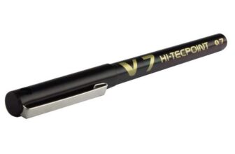 Pilot V7 Hi-Tecpoint Rollerball Pen, 0.7 mm Tip – Black – With voucher S&S