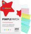 Pimple Patches, Original Spot Patches, Professional Star Hydrocolloid 255 ct. 5 Colours & Sizes(8/10/12/14/16mm) Suit All Skin Types, Cute Acne Patch Stickers, Absorb Fluid & Shrinking Zits Whiteheads