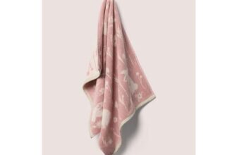 Pink Bunny Jacquard Towel