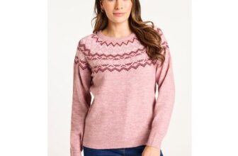 Pink Fairisle Detail Jumper