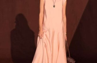 Pink Full Hem Midi Dress Colour: Light Pink