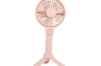 Pink Rechargeable Battery USB Electric Handheld Fan