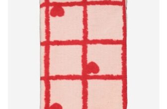 Pink & Red Patterned Throw 130x170cm