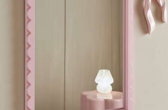 Pink Scalloped Edge Mirror – Free C&C
