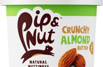Pip & Nut – Crunchy Almond Nut Butter (1kg), No Palm Oil, No Added Sugar, Hi-Oleic Almonds