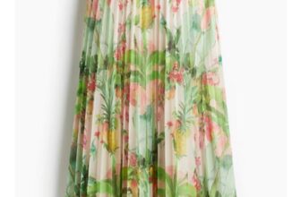 Pleated Midi Skirt