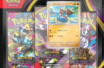 Pokémon TCG: Mega Evolution – Pitch Black Triple Pack (1 Foil Promo Card & 3 Booster Packs) – Request Invite