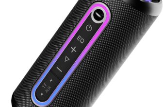 Portable Bluetooth Speaker, Bluetooth 5.4 Speaker,30W Dual Speaker with LED Display, Deep Bass, 30H Playtime, Colorful RGB Lights, IPX7 Waterproof,TWS pairing for Outdoor/Home/Party/Travel,Gift Ideas