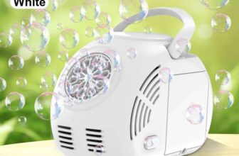 Portable Handheld Automatic Bubble Maker – White