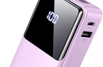 Power Bank 10000mAh, 3A Phone Charger Power Bank Fast Charging with USB-C in&out, 3 Outputs Portable Charger Battery Pack with Built-in Cables Compatible with iPhone16/15/12/11/13/14/Tablets/Samsung