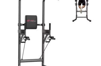 Power Tower Dip Station Pull Up Bar Adjustable Multi-Function Power Tower with code – Bigzzia Fitness Store