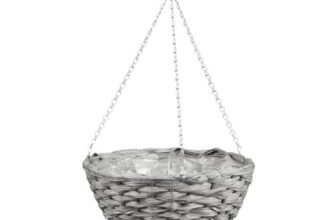 Premium Rattan Effect Hanging Basket