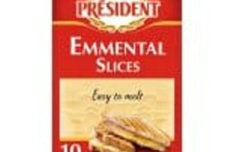 President Emmental Cheese 10 Slices 200g