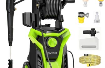 Pressure Washers, 2000W 160Bar High-Pressure 540L/H Flow Rate Jet Washers/Pressure Washers with Adjustable Nozzle & 8m Hose, Electric Power Pressure Washer for Cleaning Cars, Driveways, Patios, Fences