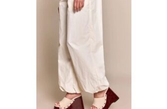 PrettyLittleThing Linen Studded Mule Wedges