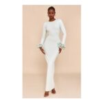 PrettyLittleThing Puff Sleeve Maxi Dress
