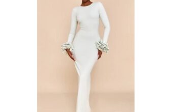 PrettyLittleThing Puff Sleeve Maxi Dress