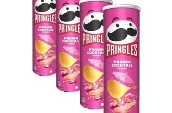 Pringles Prawn Cocktail Crisps 185g Pack of 4