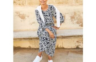 Printed Midi Dress