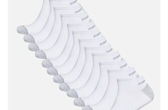 Pro Player Mens Twelve Pack No Show Socks White/Grey