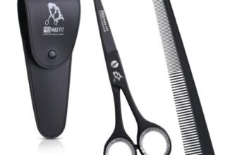 Professional Hair Cutting Scissors Set with Comb & Pouch,