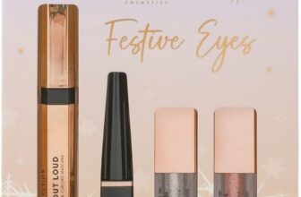 Profusion Cosmetics Festive Eye Kit with Liquid Eyeshadow, Classic Black Liquid Liner, and Lash out Loud Lengthening Curling Mascara for Flawless Eye Catching Look
