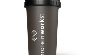 Protein Works – Sleakster Shaker Durable & Leak Proof Smoked Black 700ml