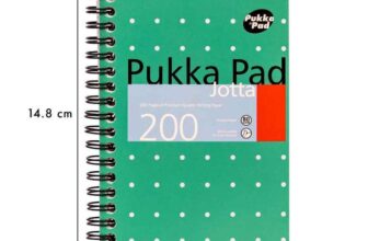 Pukka Jotta Pad A6 80gsm Ruled With Margin Wirebound 200 Pages 100 Sheets. Free Click and Collect