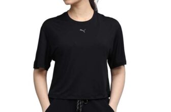Puma Unisex Cloudspun Relaxed T-Shirt in Black, XXL
