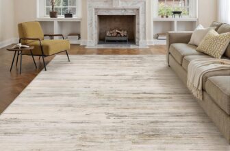 PureCozy Beige Rugs Living Room Rug 200x300cm Washable Non Slip Abstract Natural Neutral Modern Carpet Bedroom Bedside Kitchen Hall Lounge Low Pile Large Carpets