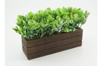 Purple & White Artificial Planter