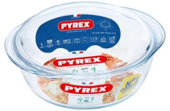 Pyrex 4 in 1 Glass Oven Dish with Lid 27 x 23cm