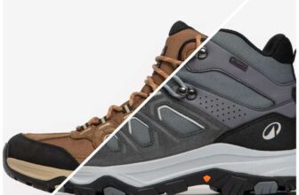 QUECHUA Mens high-rise waterproof hiking boots, MH500 – Grey/Brown (Free C&C)