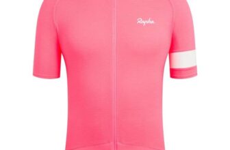 RAPHA Mens Core Lightweight Cycling Jersey (High-Vis Pink)