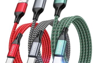 RAVIAD USB C Charger Cable 3Pack 1M, USB to USB C Cable Fast Charging Sold by LGX Direct / FBA