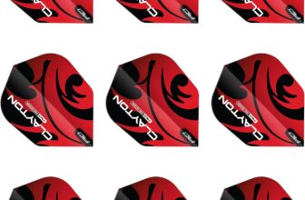 RED DRAGON Professional Player Hardcore Shape No. 6 Extra Thick – 100 Micron – Dart Flights 3 Sets Per Pack (9 Dart Flights in total)