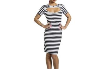 RED by EMP Mini Dress Black-White by RED by EMP