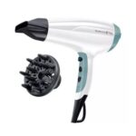 REMINGTON Shine Therapy D5216 Hair Dryer – White & Teal
