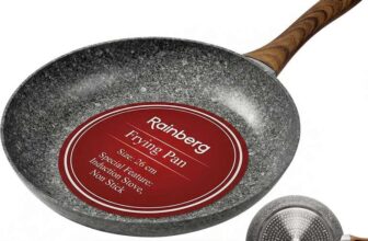 Rainberg 26cm Non Stick Frying Pan, Granite Frying Pan Nonstick Coating, Anti-Scratch, Durable Stove Compatible