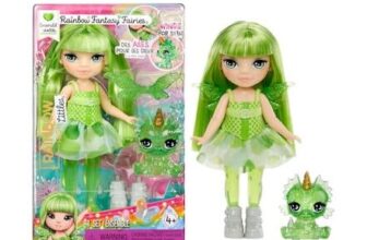 Rainbow High Littles Emerald Green Fantasy Fairies and Dragon Pet