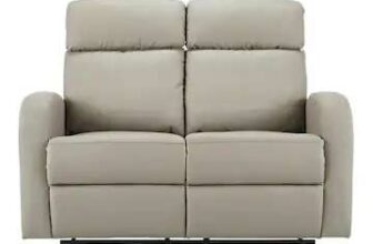 Ramsey Faux Leather Recliner 2 Seater Sofa – Grey