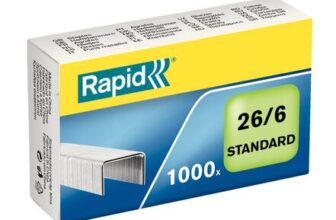 Rapid 26/6mm Staples, Galvanised, up to 20 Sheets, Box 1000